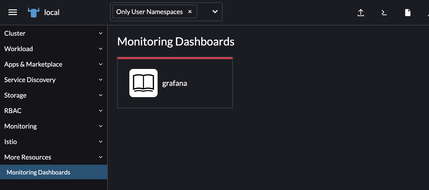 Grafana 連結的螢幕截圖